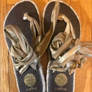 Nalho Yoga Mat Memory Foam Espadrilles Sandals